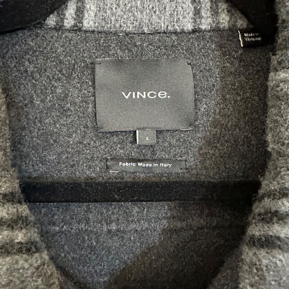 Vince Cashmere Overshirt Shacket - Picture 2 of 5